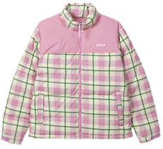 Pink Plaid Zip Jacket